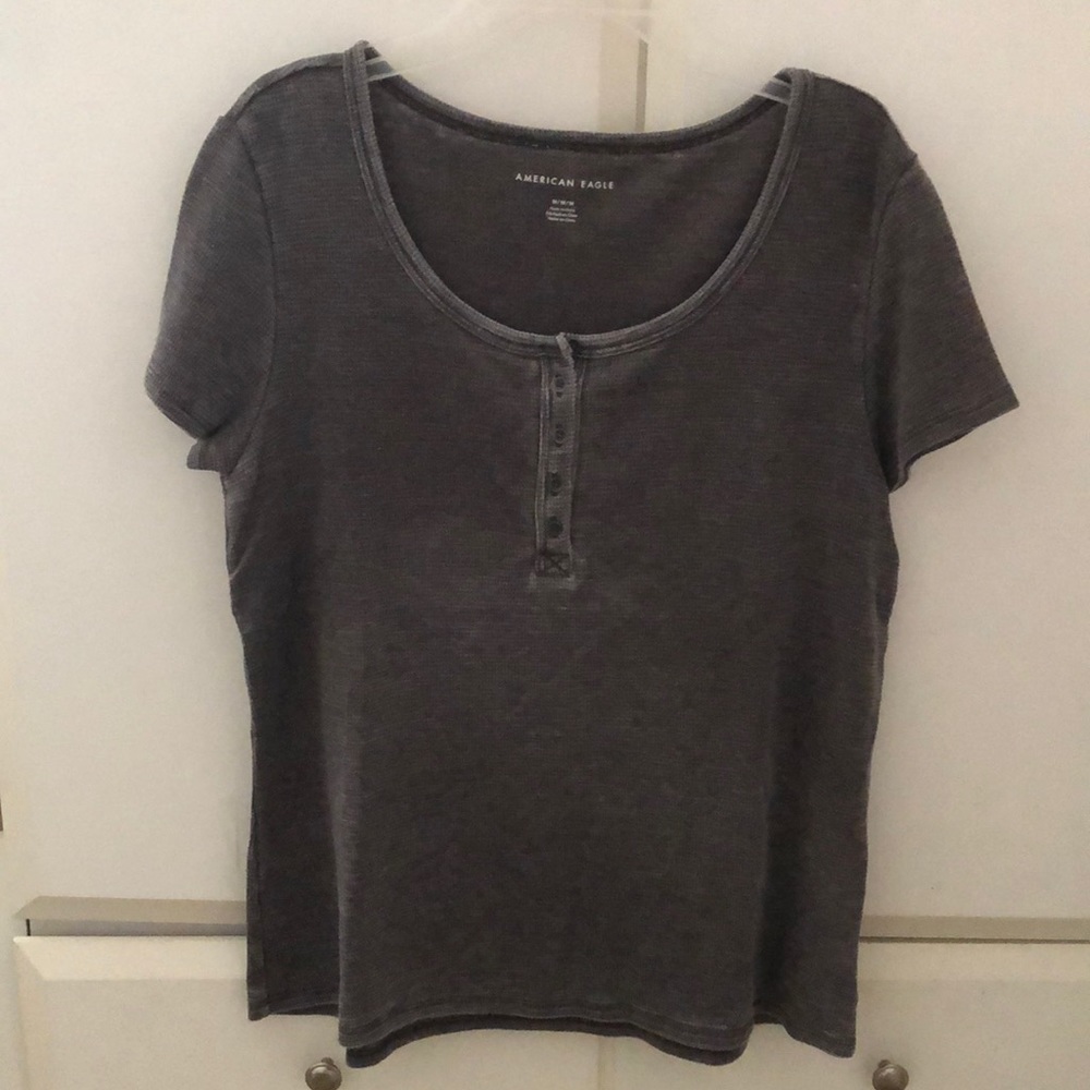american eagle button shirt